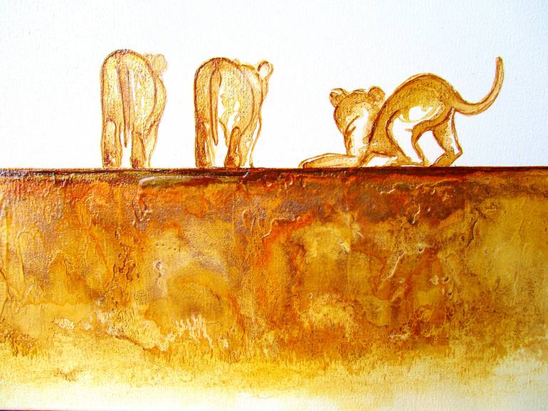 Original Abstract Animal Painting by Tracey Armstrong