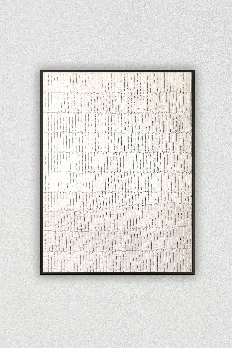 Original Minimalism Abstract Painting by Dominika Golab Pigeon