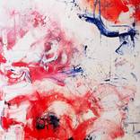 Crimson Energy Abstract Painting by Dominika Golab Pigeon