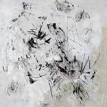 Neutral Bolt Abstract painting by Dominika Golab Pigeon