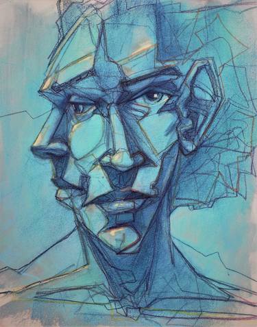 Original Abstract Portrait Drawings by Ryan Williams