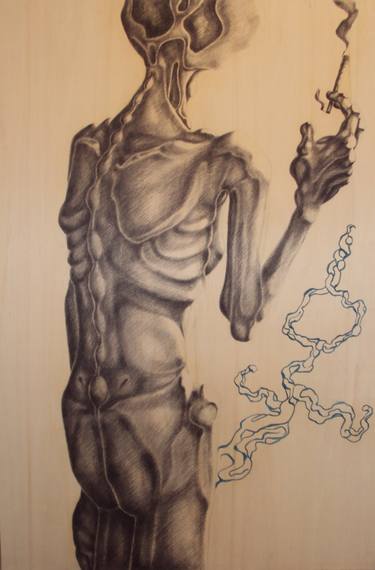 Original Surrealism Nude Drawings by Ioana Pirlea