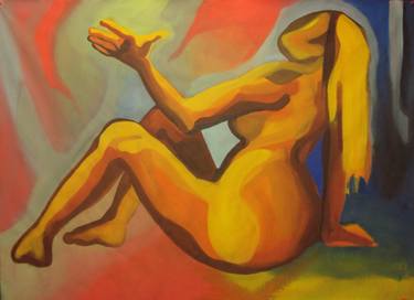 Original Abstract Nude Paintings by Ioana Pirlea