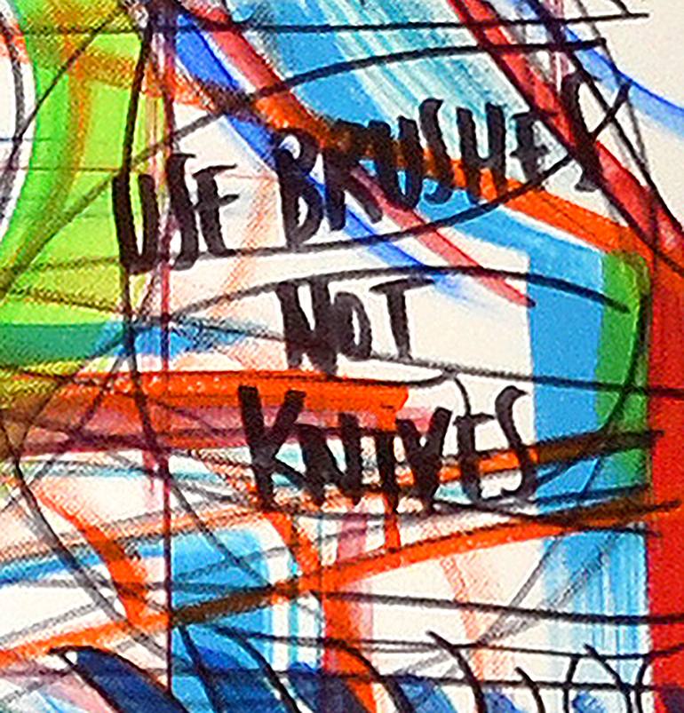 Original Abstract Politics Painting by Sheila Fratini