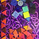 Geometrical abstraction - The june parade falls apart LGBdroptheT by Arkadiusz Nitecki
