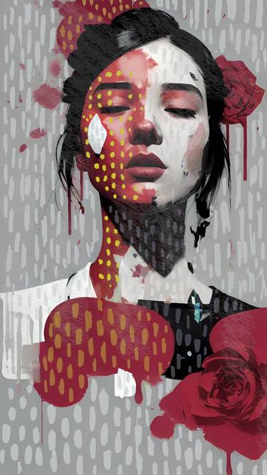 Print of Abstract Portrait Paintings by minh hang
