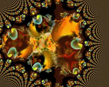 Fractal Jewels, Limited Edition Print on Canvas, 1/7. thumb