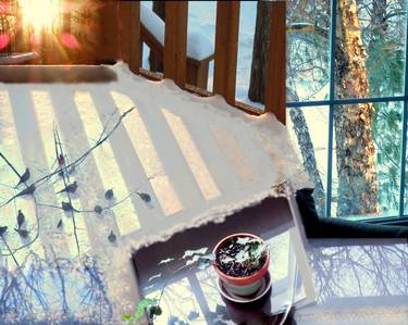 Reflections on a Michigan Winter, Limited Edition Print on Canvas, 1/7. thumb