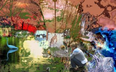 Print of Conceptual Rural life Collage by George Nasse