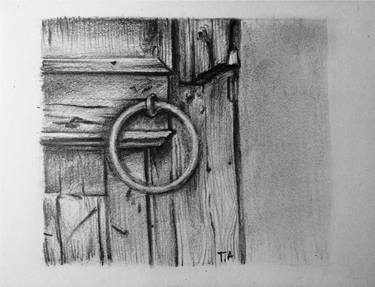 Wooden Door Detail Drawing By Tamara Akhrameeva Saatchi Art