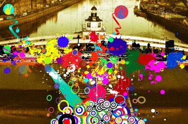 Original Pop Art Architecture Mixed Media by Dynamic Photography