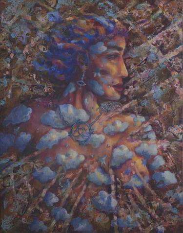 Original Symbolism Women Painting by Pablo Montes