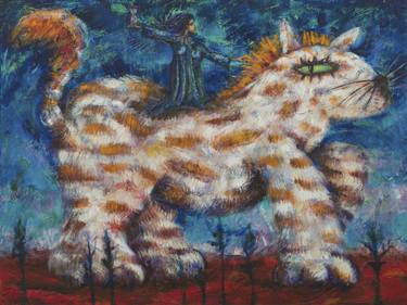 Original Surrealism Animal Paintings by Pablo Montes