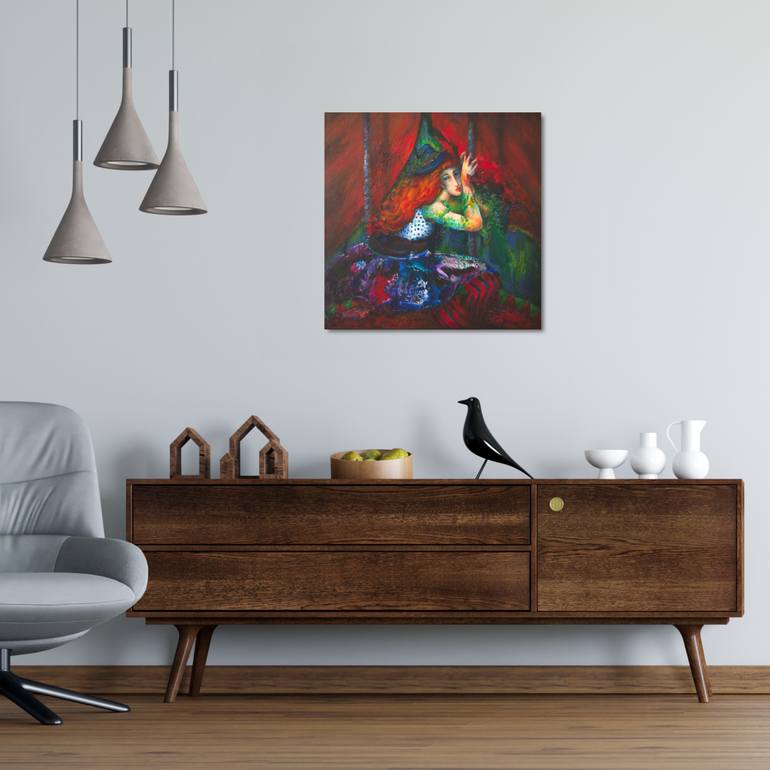 Original Figurative Time Painting by Pablo Montes