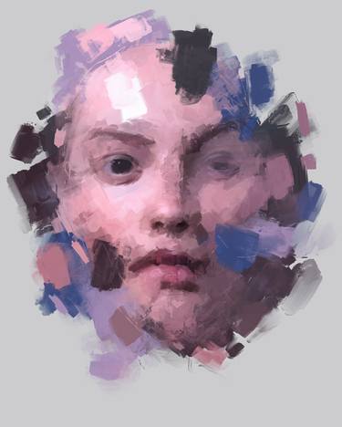 Original Expressionism Portrait Digital by Andrew Binder