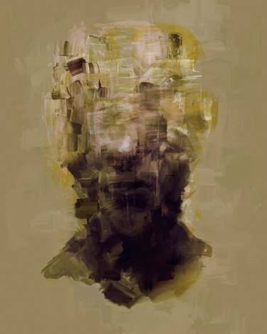 Original Abstract Portrait Digital by Andrew Binder