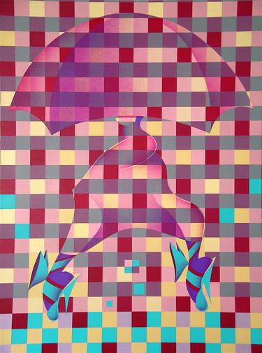 Original Geometric Paintings by Sid Daniels