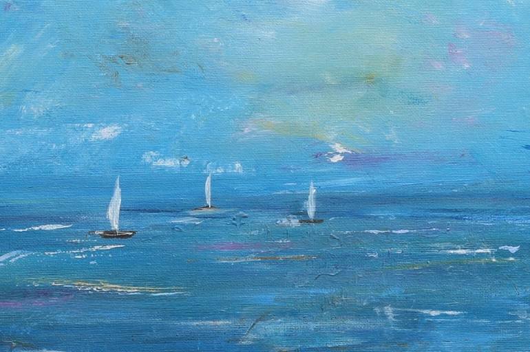Original Impressionism Seascape Painting by Galina Zimmatore