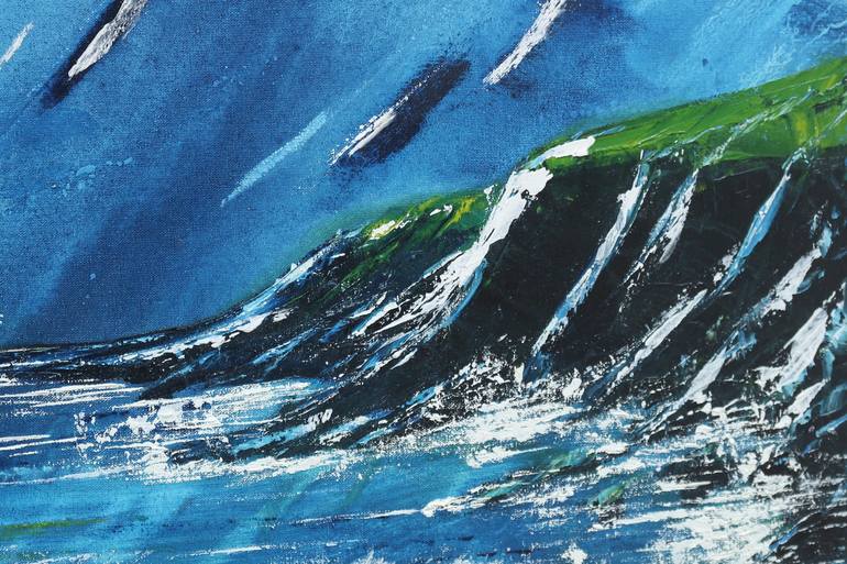 Original Expressionism Seascape Painting by Galina Zimmatore