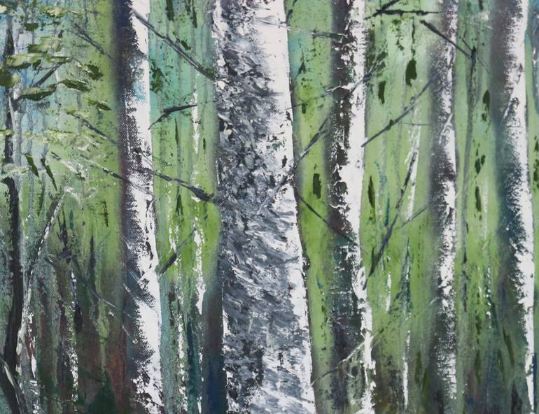 Original Tree Painting by Galina Zimmatore