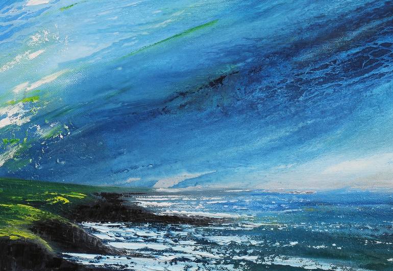 Original Impressionism Seascape Painting by Galina Zimmatore