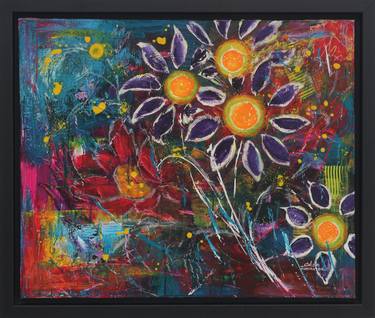 Original Abstract Floral Paintings by Galina Zimmatore