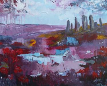 Print of Expressionism Landscape Paintings by Galina Zimmatore