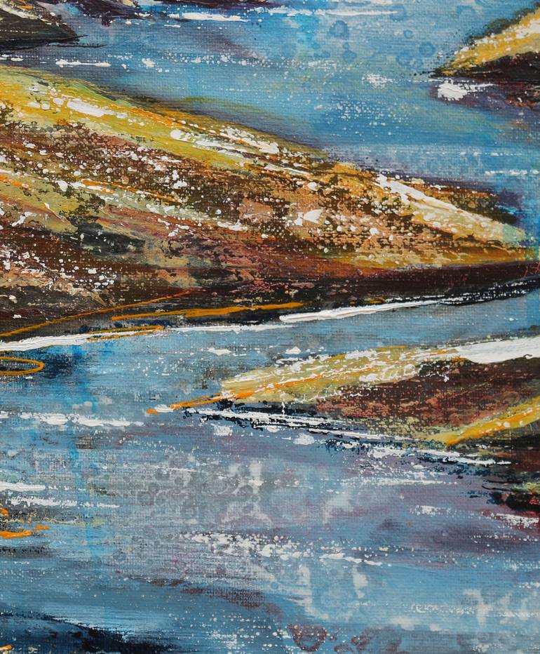 Original Abstract Landscape Painting by Galina Zimmatore