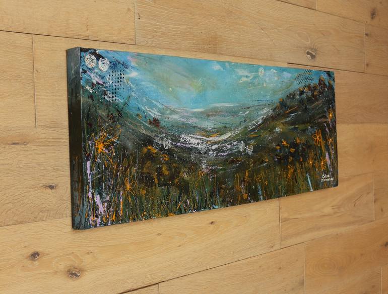 Original Abstract Landscape Painting by Galina Zimmatore