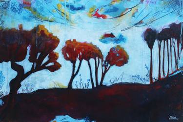 Original Abstract Landscape Paintings by Galina Zimmatore