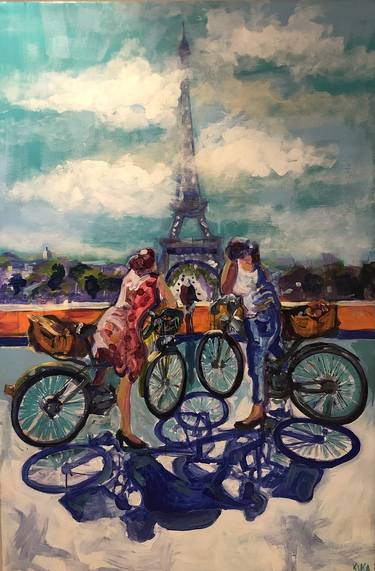 Original Impressionism Landscape Painting by Kika Selezneff Aleman