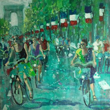 Original Impressionism Landscape Painting by Kika Selezneff Aleman