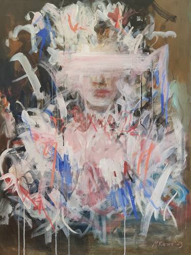 Original Abstract Expressionism Portrait Paintings by Mandy Racine