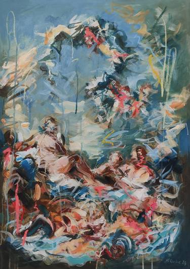 Original Abstract Expressionism Classical mythology Paintings by Mandy Racine