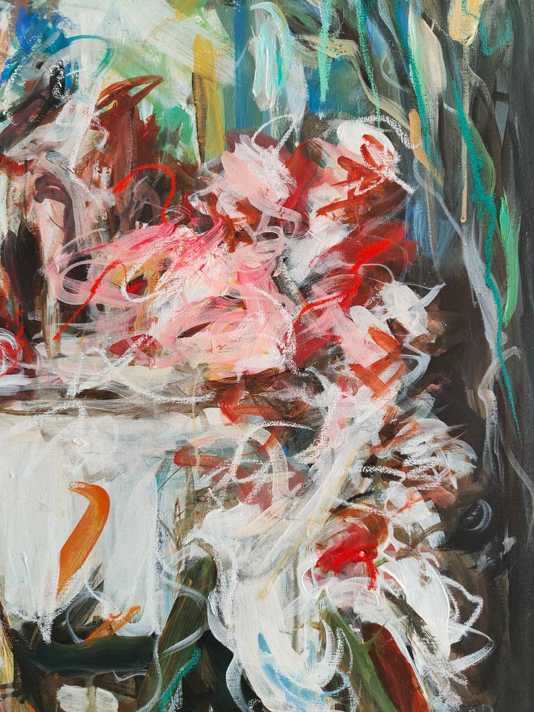 Original Abstract People Painting by Mandy Racine