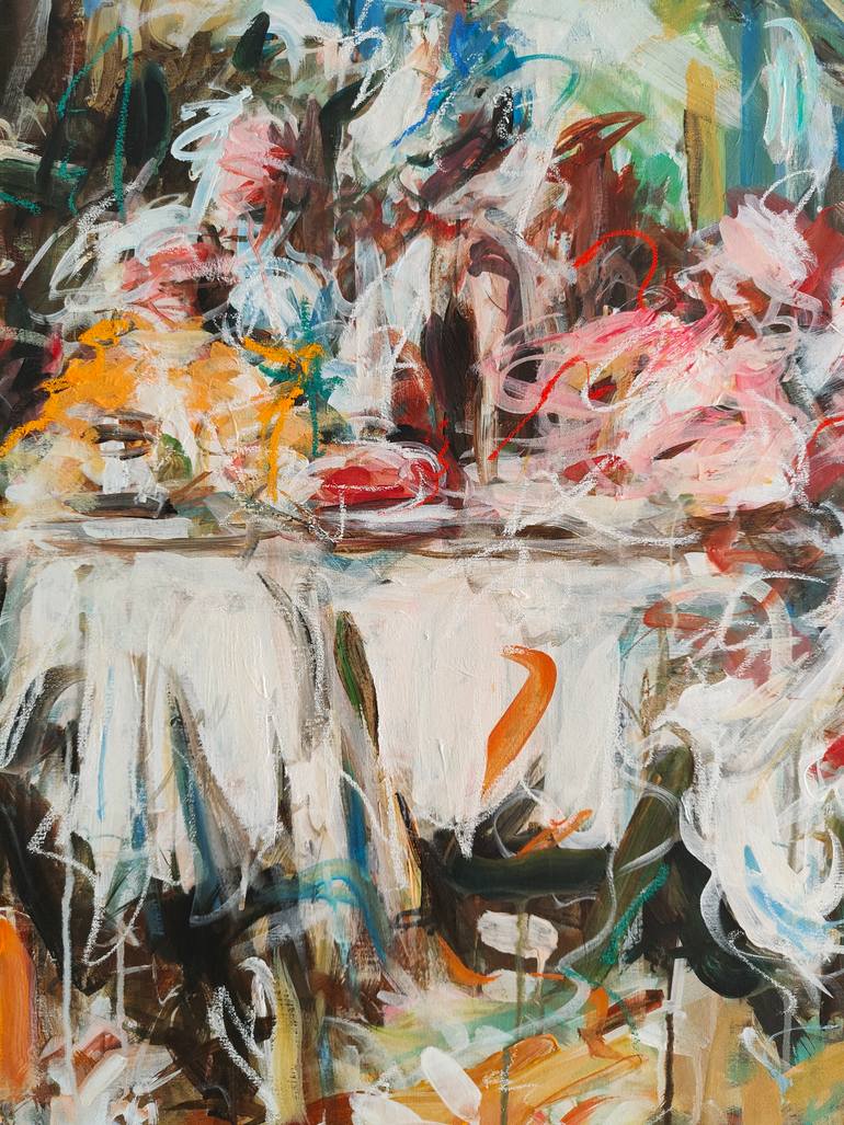 Original Abstract People Painting by Mandy Racine