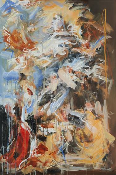 Original Abstract Expressionism Abstract Paintings by Mandy Racine
