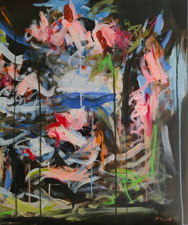 Original Abstract Expressionism Abstract Painting by Mandy Racine