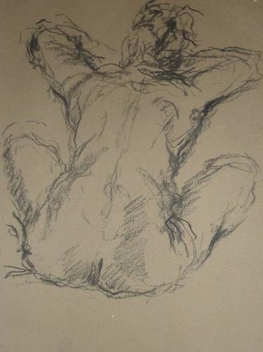 Original Expressionism Nude Drawings by Mandy Racine