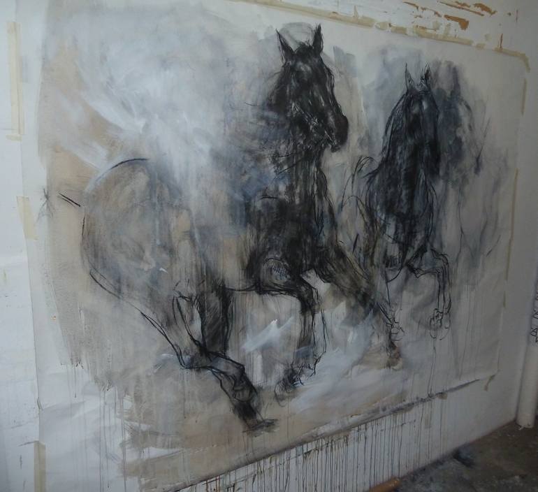 Original Horse Drawing by Mandy Racine