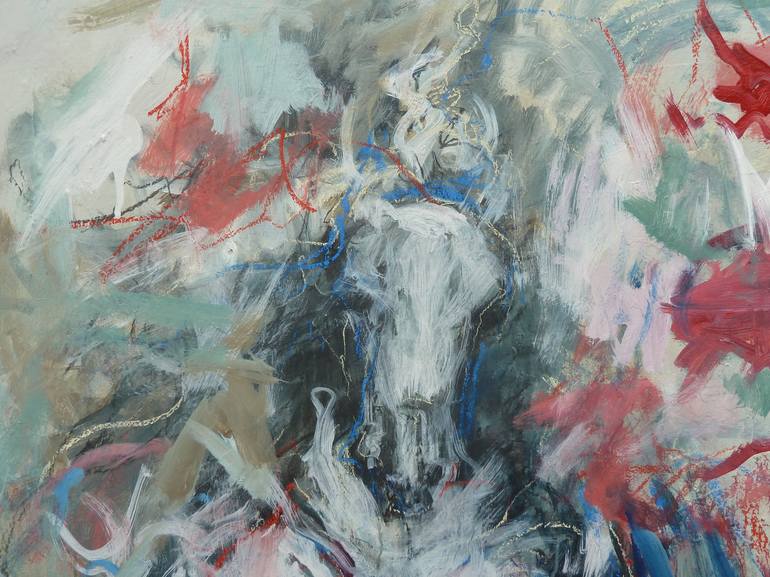 Original Abstract Expressionism Horse Painting by Mandy Racine