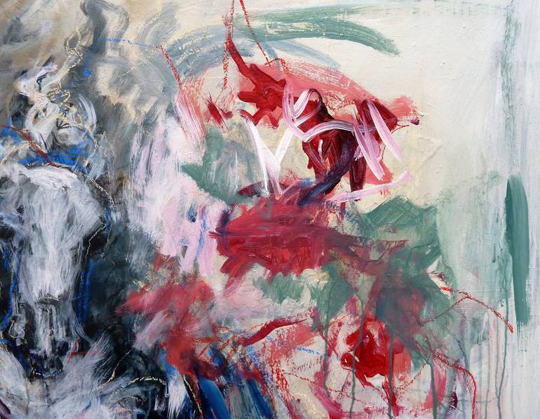 Original Abstract Expressionism Horse Painting by Mandy Racine