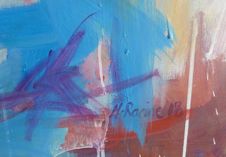 Original Abstract Expressionism People Painting by Mandy Racine