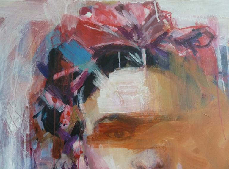 Original Abstract Expressionism People Painting by Mandy Racine