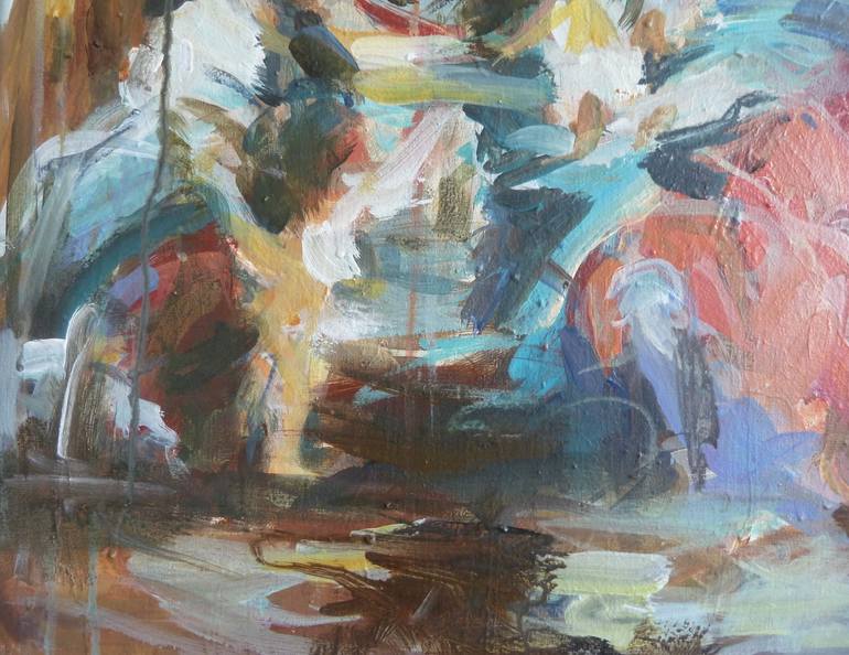 Original Abstract Expressionism Religious Painting by Mandy Racine