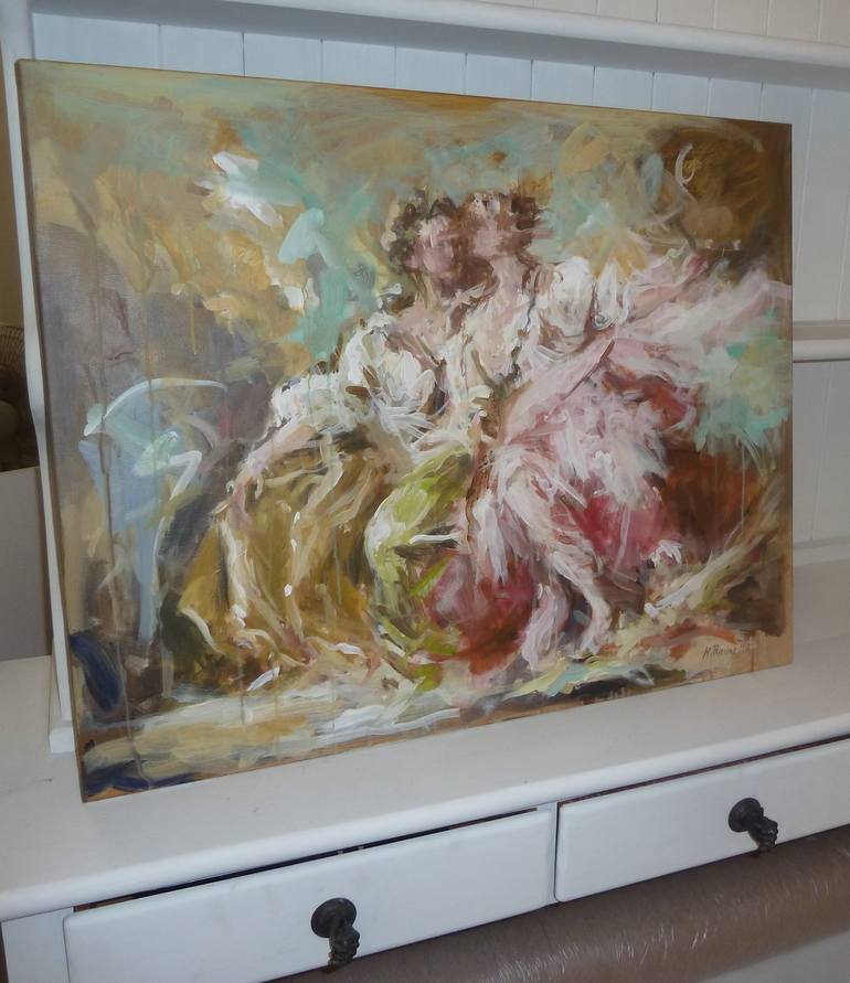 Original Abstract Expressionism Classical mythology Painting by Mandy Racine