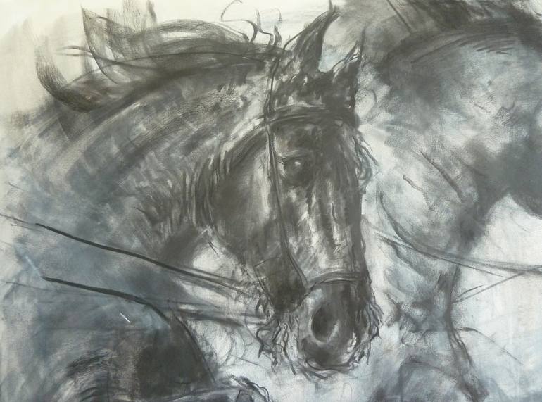 Original Horse Drawing by Mandy Racine