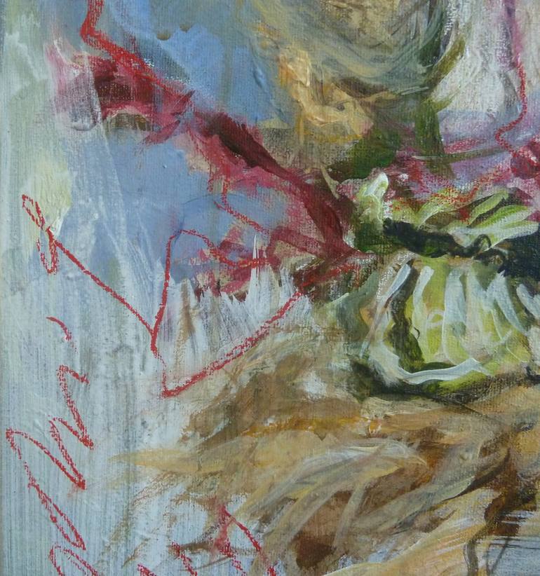 Original Abstract Expressionism Religious Painting by Mandy Racine