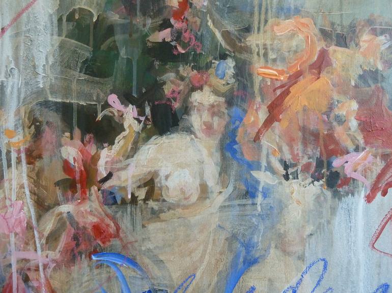 Original Abstract Expressionism Classical mythology Painting by Mandy Racine