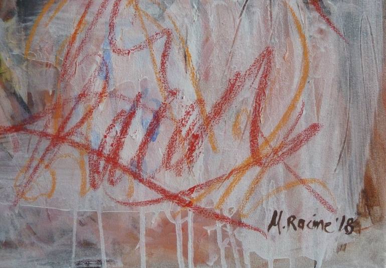 Original Abstract Expressionism People Painting by Mandy Racine